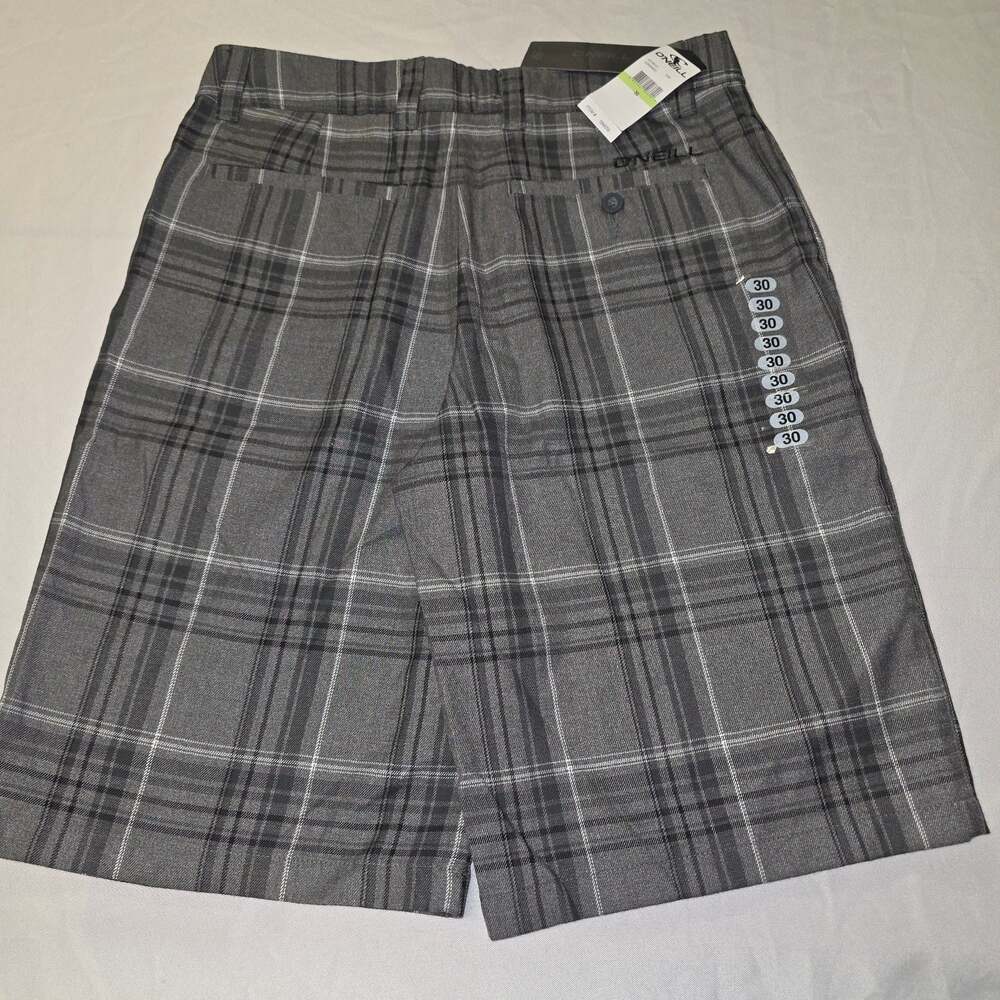 O'Neill Men's Gray Plaid Casual Shorts size 30 NWT - Picture 7 of 8